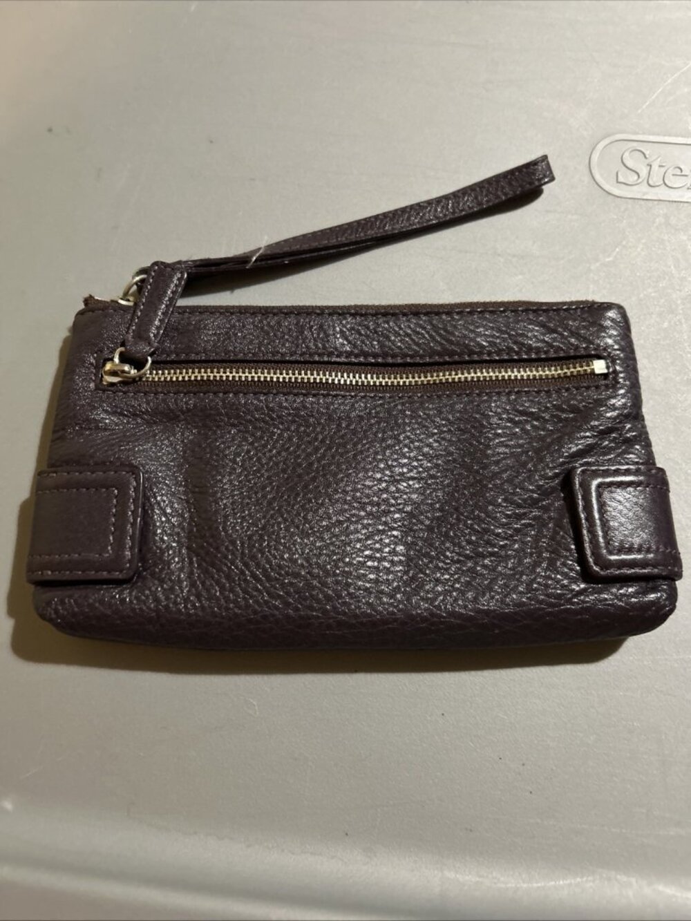 Cole Haan Purple Pebbled Leather Wristlet Clutch Mini Bag Y2K Aesthetic🔥 - Picture 6 of 11